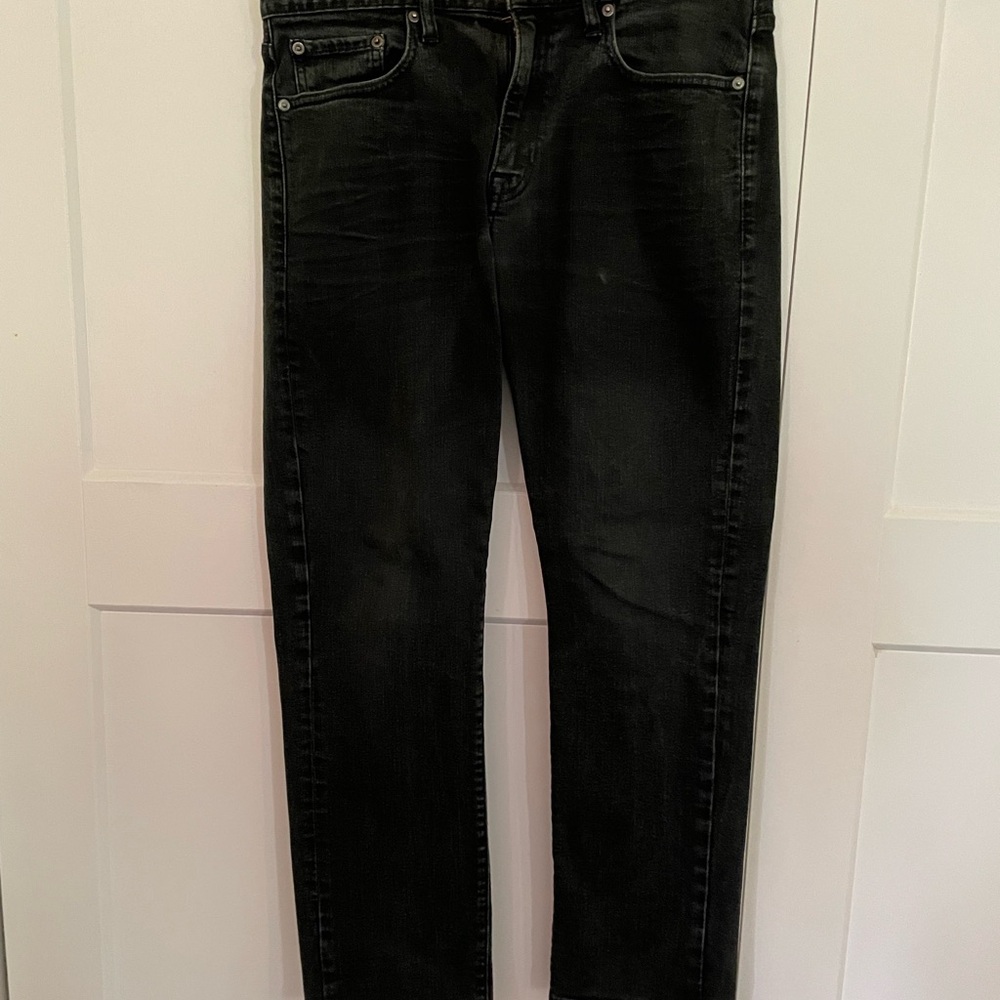 Lucky Brand Black Straight Jeans Classic Fit